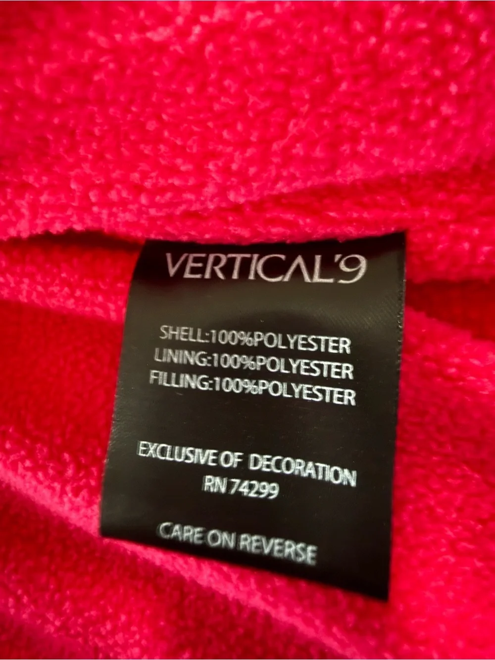 Vertical 9 Girls Chevron Puffer Vest Fleece Lined Pink, Purple, Teal Size L 14